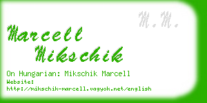 marcell mikschik business card